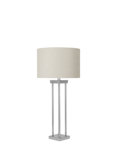Pacific Langston Metal Table Lamp, Silver