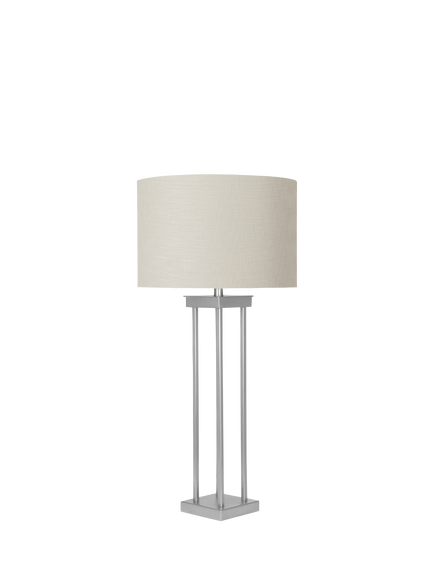 Pacific Langston Metal Table Lamp, Silver