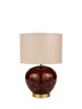 Pacific Lucien Glass Table Lamp, Brown