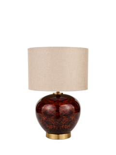 Pacific Lucien Glass Table Lamp, Brown