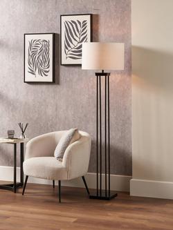 Pacific Langston Metal Floor Lamp - view 2, Black