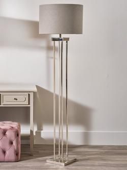 Pacific Langston Metal Floor Lamp - view 2, Silver