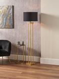 Pacific Langston Metal Floor Lamp, Gold