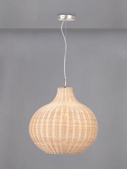 Pacific Allona Woven Rattan Pendant Ceiling Light, Natural