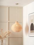 Pacific Allona Woven Rattan Pendant Ceiling Light, Natural