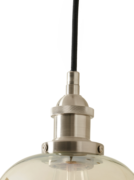 Pacific Clio Long Glass Shade Pendant Ceiling Light - view 2, Gold
