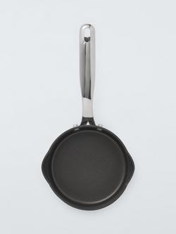 John Lewis 'The Pan' Aluminium Non-Stick Milk Pan, 14cm - view 2, Black