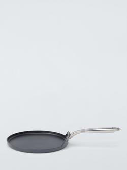 John Lewis 'The Pan' Aluminium Non-Stick Pancake/Crepe Pan, 25cm, Black