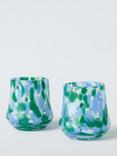 John Lewis Confetti Glass Tumbler, Set of 2, 260ml, Green