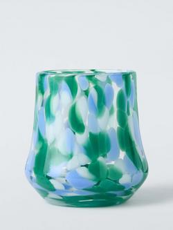 John Lewis Confetti Glass Tumbler, Set of 2, 260ml, Green - view 2, 