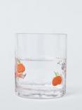 John Lewis Pumpkin Icon Glass Tumbler, 370ml, Clear