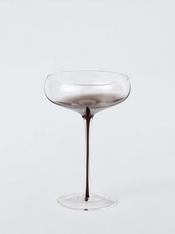 John Lewis Black Centre Stem Coupe Cocktail Glass, Set of 2, 280ml - view 2, 