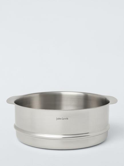 John Lewis 'The Pan' Stainless Steel Steamer Insert, Stainless Steel