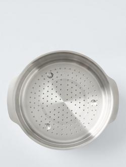 John Lewis 'The Pan' Stainless Steel Steamer Insert - view 2, Stainless Steel