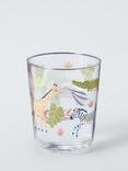 John Lewis Kids' Jungle Print Glass Tumbler, 380ml, Clear/Multi