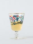John Lewis Christmas Foliage Short Stem Wine Glass, 280ml, Clear/Multi