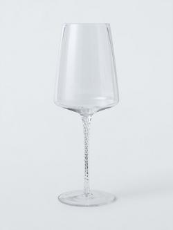 John Lewis Twisted Stem Wine Glass, Set of 2, 280ml, Clear - view 2, Clear