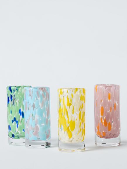 John Lewis Confetti Shot Glass, Set of 4, Assorted, 
