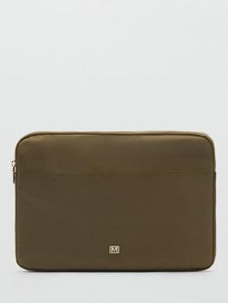 Mango Nil Zip Laptop Case, Beige - Khaki, Beige - Khaki
