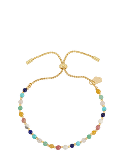 Estella Bartlett Gemstone Toggle Bracelet, Multi/Gold, Gold