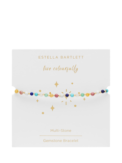 Estella Bartlett Gemstone Toggle Bracelet, Multi/Gold - view 2, Gold