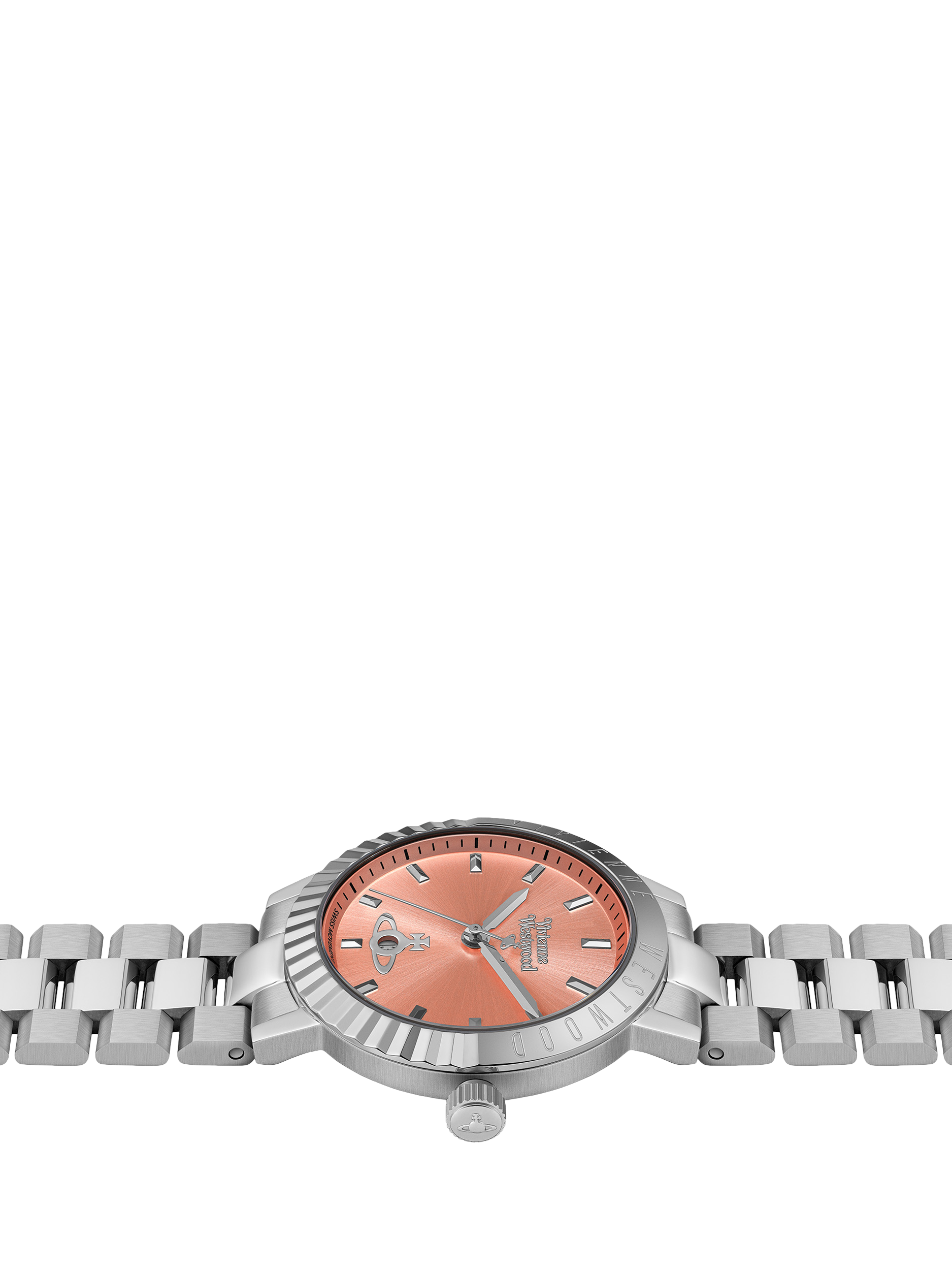 Product image 4 of 7, which shows Vivienne Westwood VV307COSL Dulwich Women's Bracelet Strap Watch, Pink/Silver