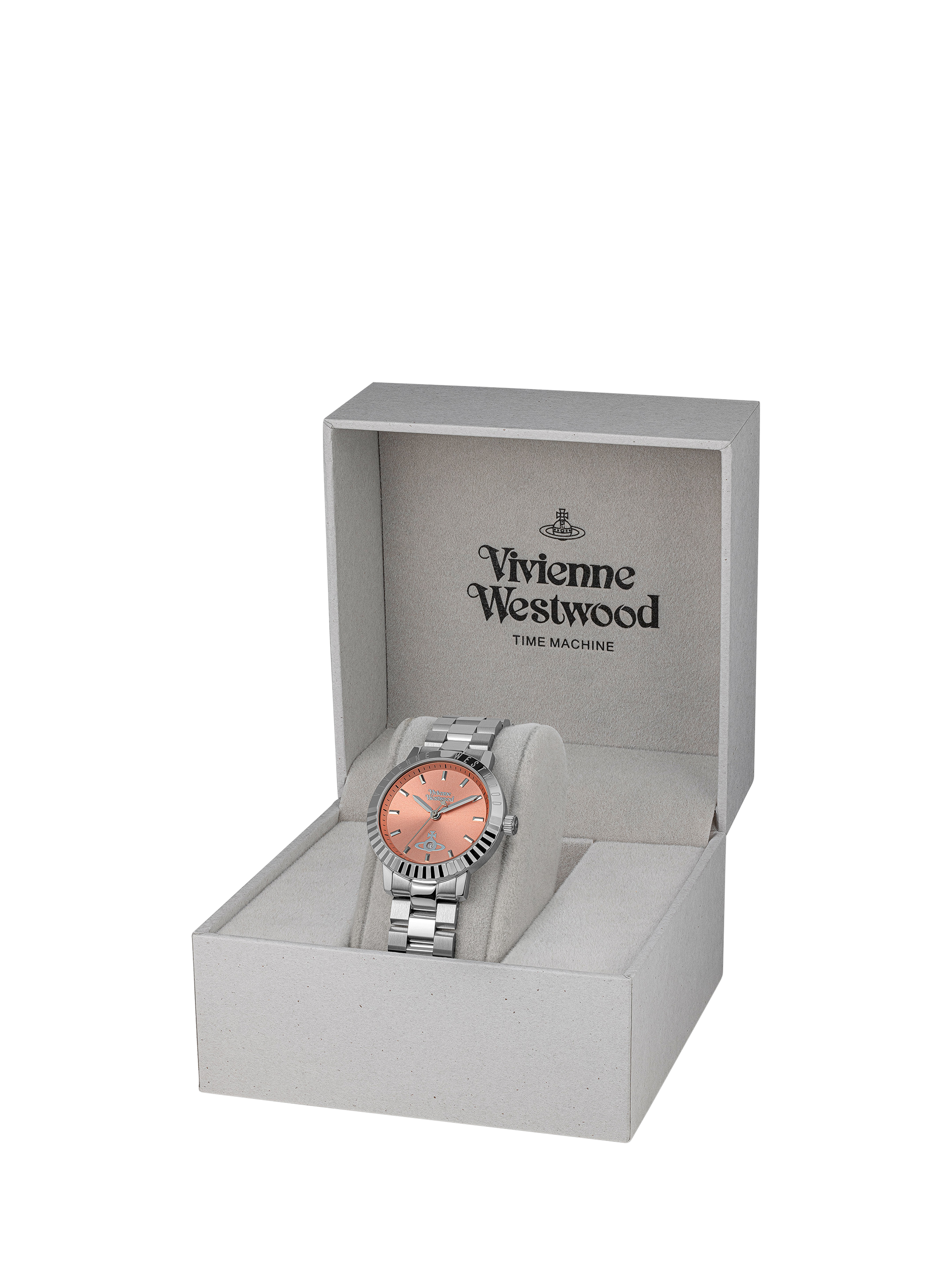 Product image 7 of 7, which shows Vivienne Westwood VV307COSL Dulwich Women's Bracelet Strap Watch, Pink/Silver