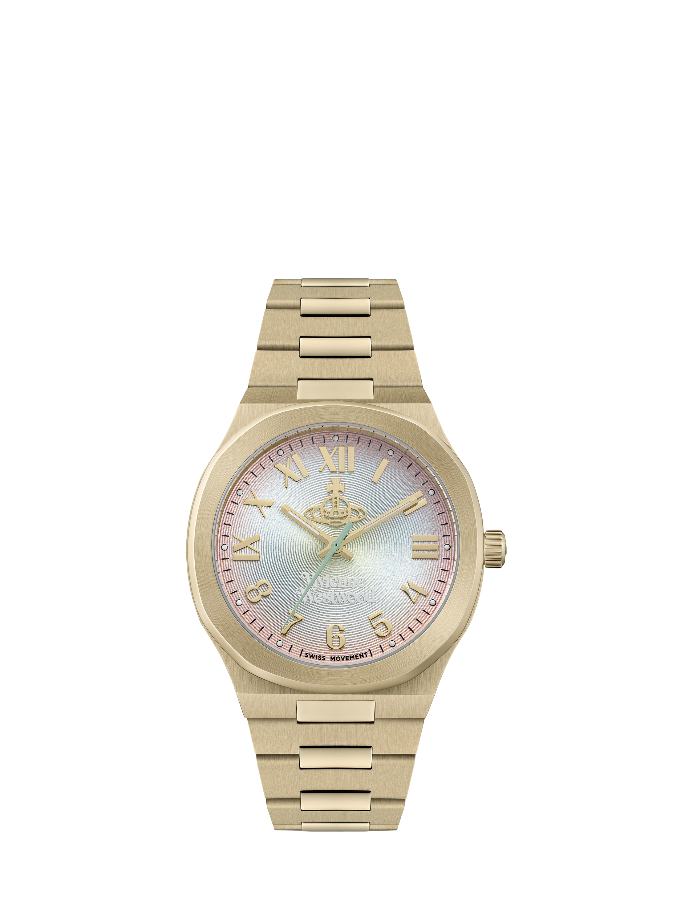 Product image 1 of 6, which shows Vivienne Westwood VV318MT Merton Women's Bracelet Strap Watch, Gold