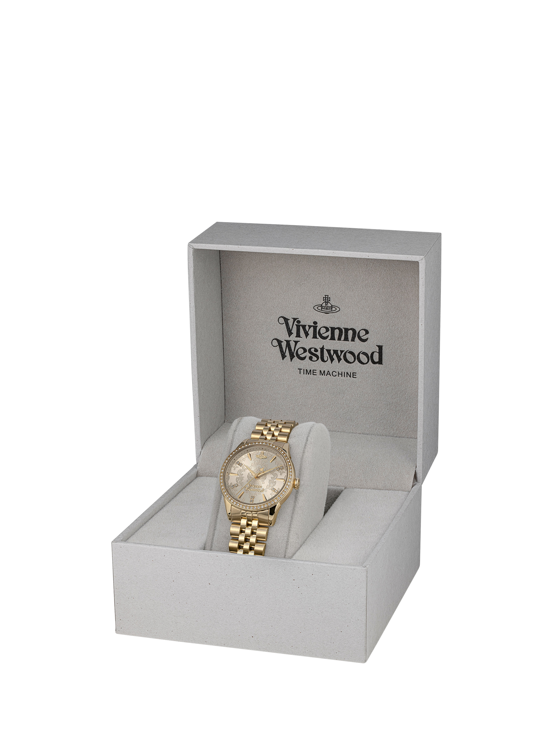 Product image 7 of 7, which shows Vivienne Westwood VV327 Little Wallace Women's Bracelet Strap Watch, Gold