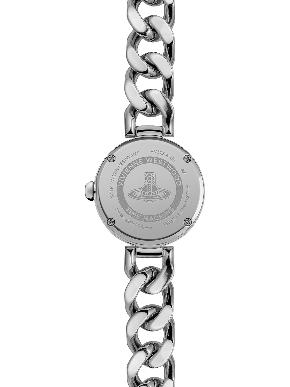 Vivienne Westwood VV323WSSL Orb Button Women's Watch, Silver