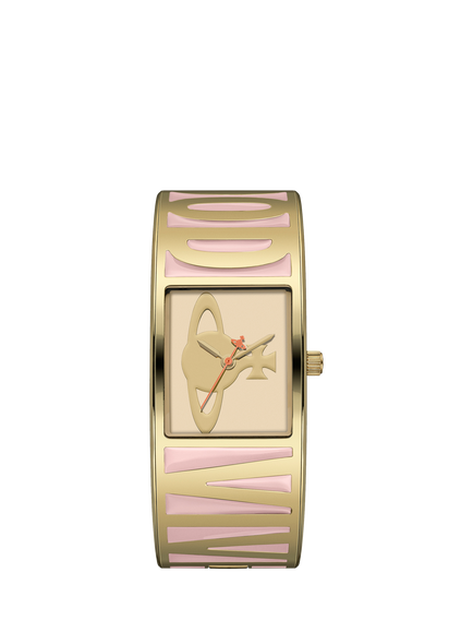 Vivienne Westwood VV325LPKGD Belvoir Women's Quartz Bracelet Watch, Pink/Gold, Pink