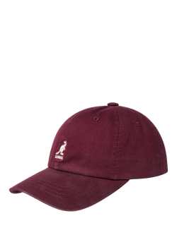Kangol Washed Cotton Baseball Cap, Cordovan, Cordovan