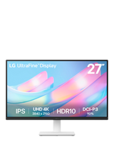 LG 27US550-W 4K Ultra HD HDR Monitor, 27”, White