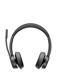 Poly Voyager 4320 Headset with USB-A to USB-C Cable & BT700 Bluetooth USB Adapter, Black