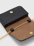 AllSaints Honore Grained Leather Crossbody Bag, Black