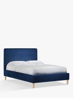 John Lewis Emily Upholstered Bed Frame, Super King Size - view 2, Deep Velvet Royal