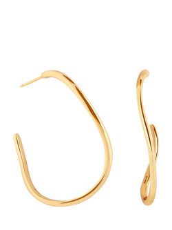Astrid & Miyu Infinite Hoops Earrings, Yellow Gold
