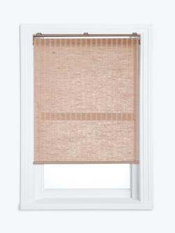 John Lewis Cordless Jute Stripe Roller Blind, Natural, Natural