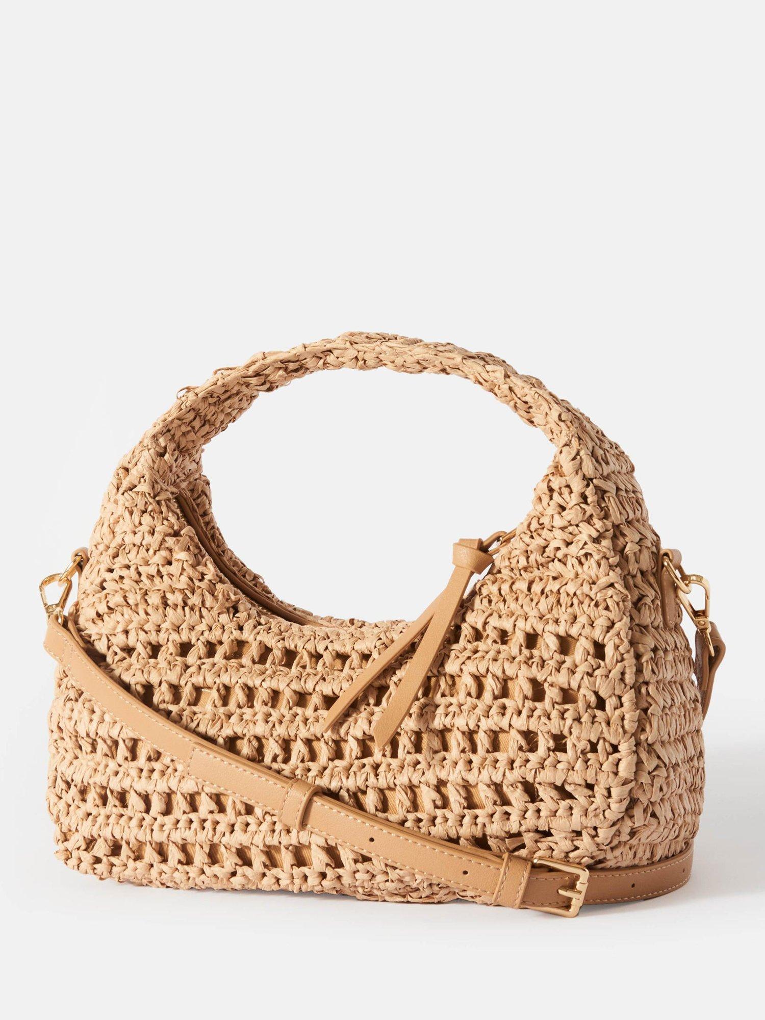 Product image 3 of 4, which shows Mint Velvet Lily Paper Crossbody Bag, Natural