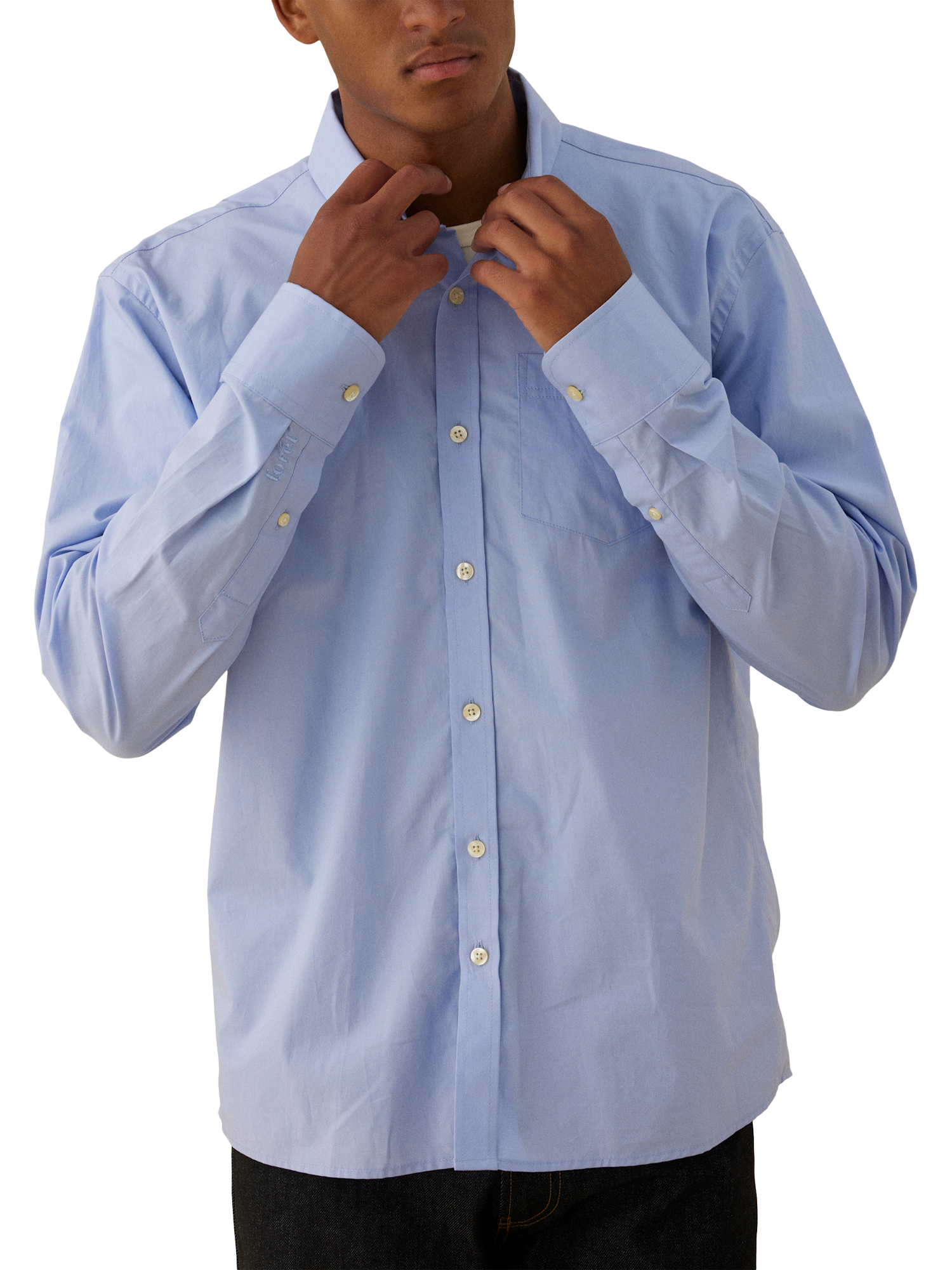 Product image 2 of 3, which shows forét Cotton Logo Cap, Brown