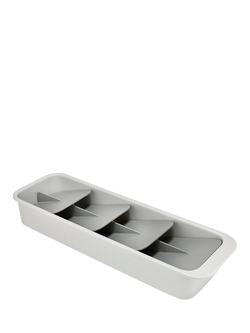 Joseph Joseph DrawerStore Compact Tiered Cutlery Organiser, Grey