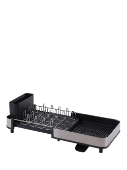 Joseph Joseph Slim Extending Dish Rack, Black, 