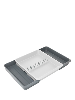 Joseph Joseph Expanding Utensil and Gadget Organiser, Grey/White, 