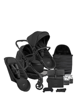 iCandy Peach 7 STUDIO Double Pushchair, Carrycot and Accessories Bundle, Zenith, Zenith