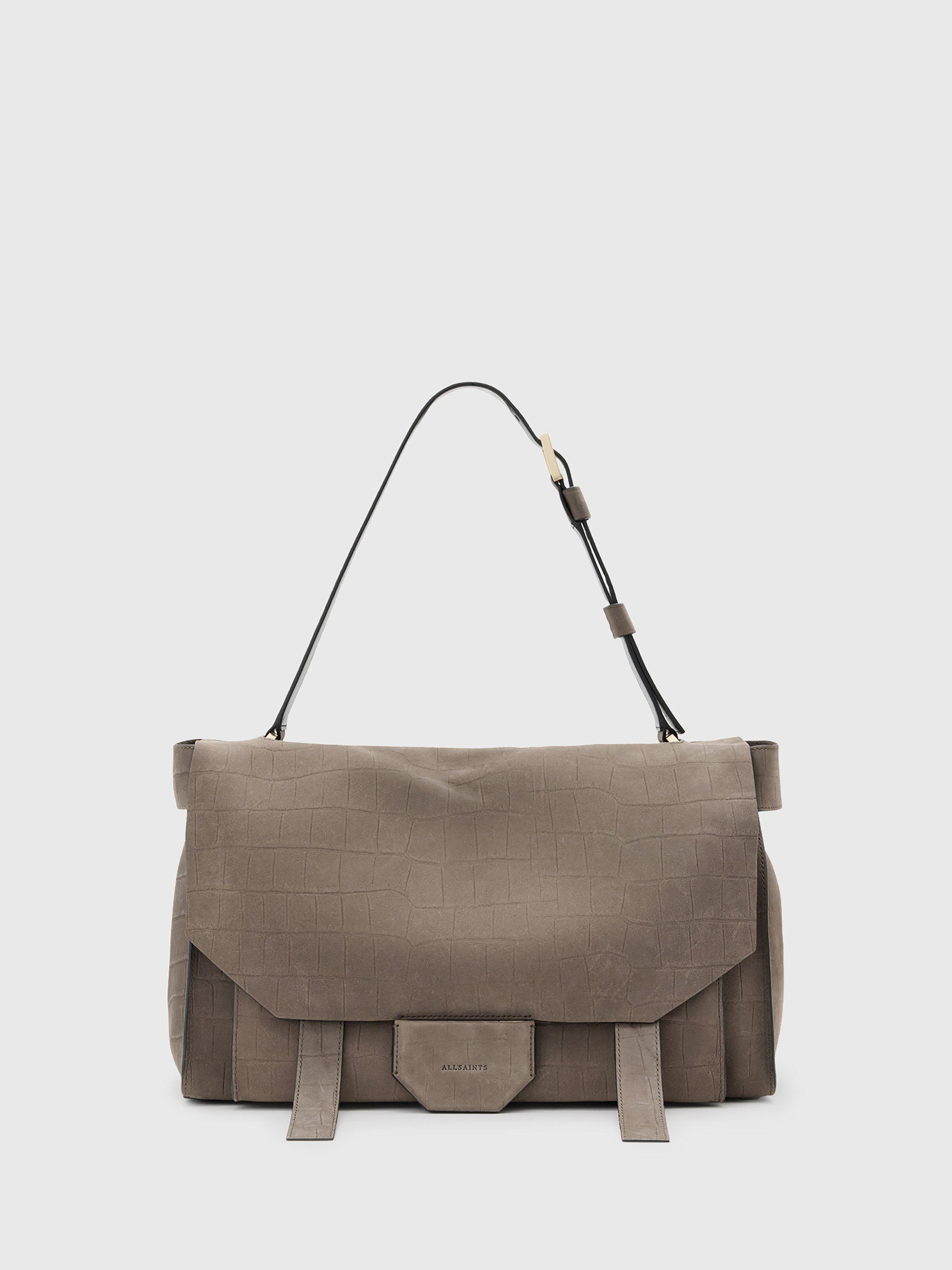 AllSaints Ursa Leather Grain Satchel