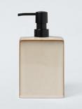 John Lewis Glazed Ceramic Soap Dispenser, Grey