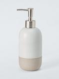 John Lewis Matte Ceramic Soap Dispenser, Natural