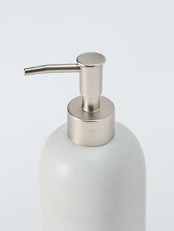 John Lewis Matte Ceramic Soap Dispenser, Natural - view 2, 