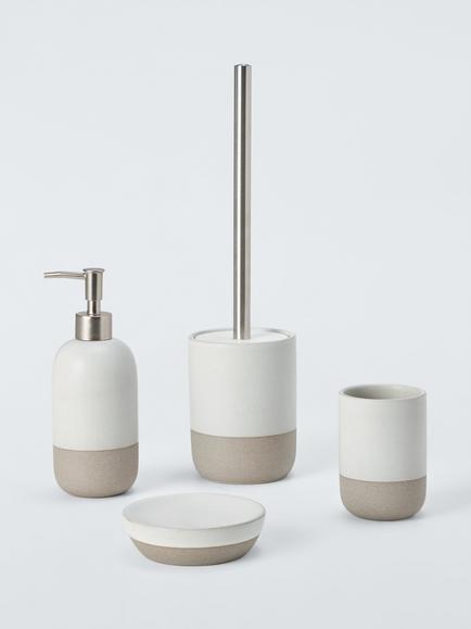 Natural Matte Ceramic Bathroom Accessories, 