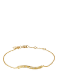 DPT Antwerp 10 Diamond Wave Bracelet, Gold